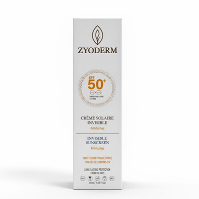Zyoderm Écran Solaire SPF50+ Invisible Anti-Taches 50ml