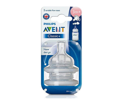 Avent 2 Tétines +3 mois Classic B2 Réf. SCF633/27