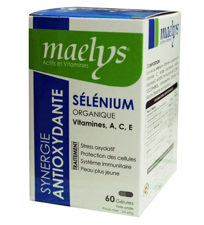 Maelys Sélénium + Vitamines A C E – 60 Gélules