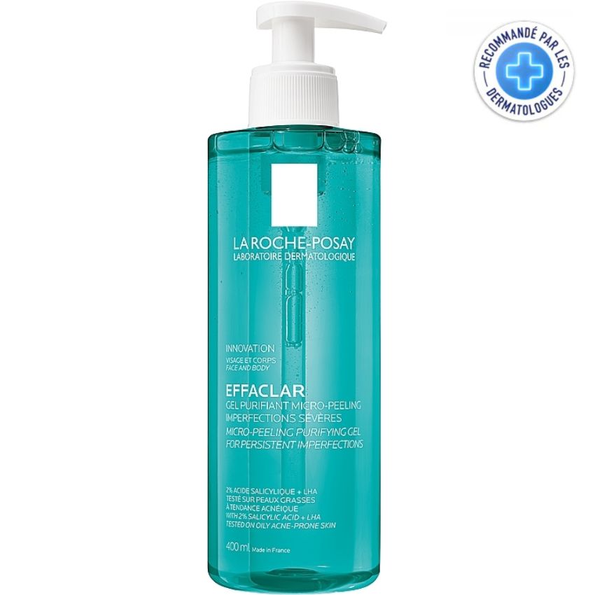 La Roche-Posay Effaclar Gel Purifiant Micro-Peeling Peau Grasse Acnéique 400ml