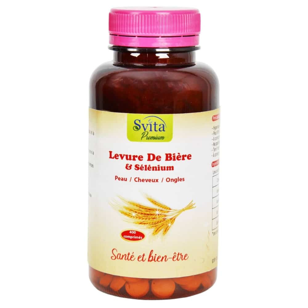 Svita Premium Levure de Bière + Sélénium – 410 Comprimés