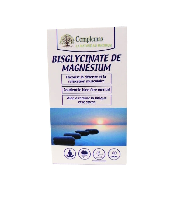 Complemax Bisglycinate de Magnésium – 60 Gélules