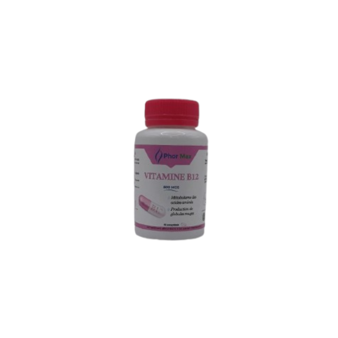 Phor Max Vitamine B12 500 mcg – 60 Comprimés