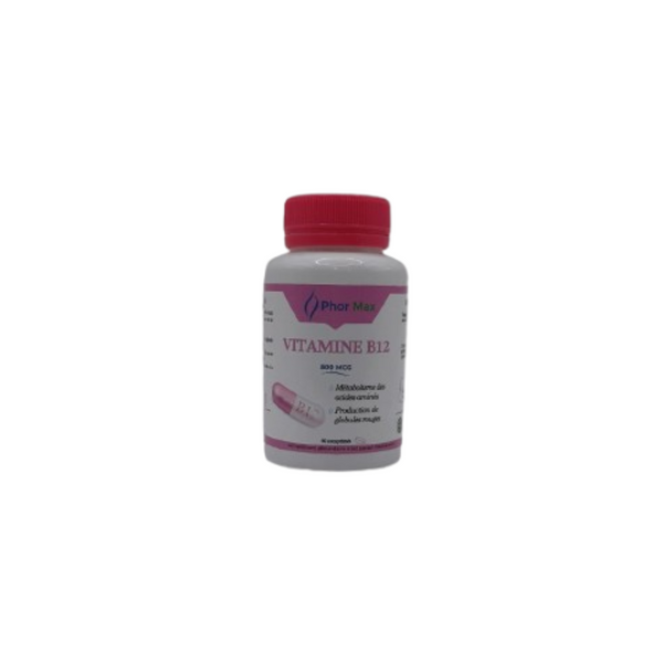 Phor Max Vitamine B12 500 mcg – 60 Comprimés