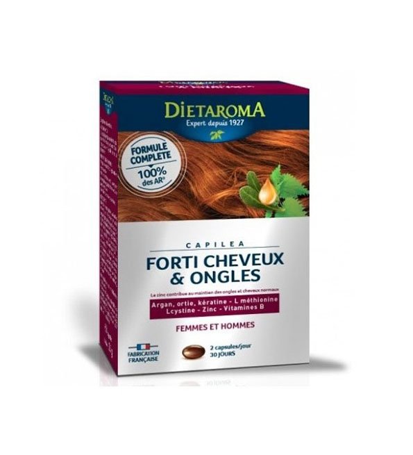 Dietaroma Capilea Forti Cheveux & Ongles Bio – 60 Capsules