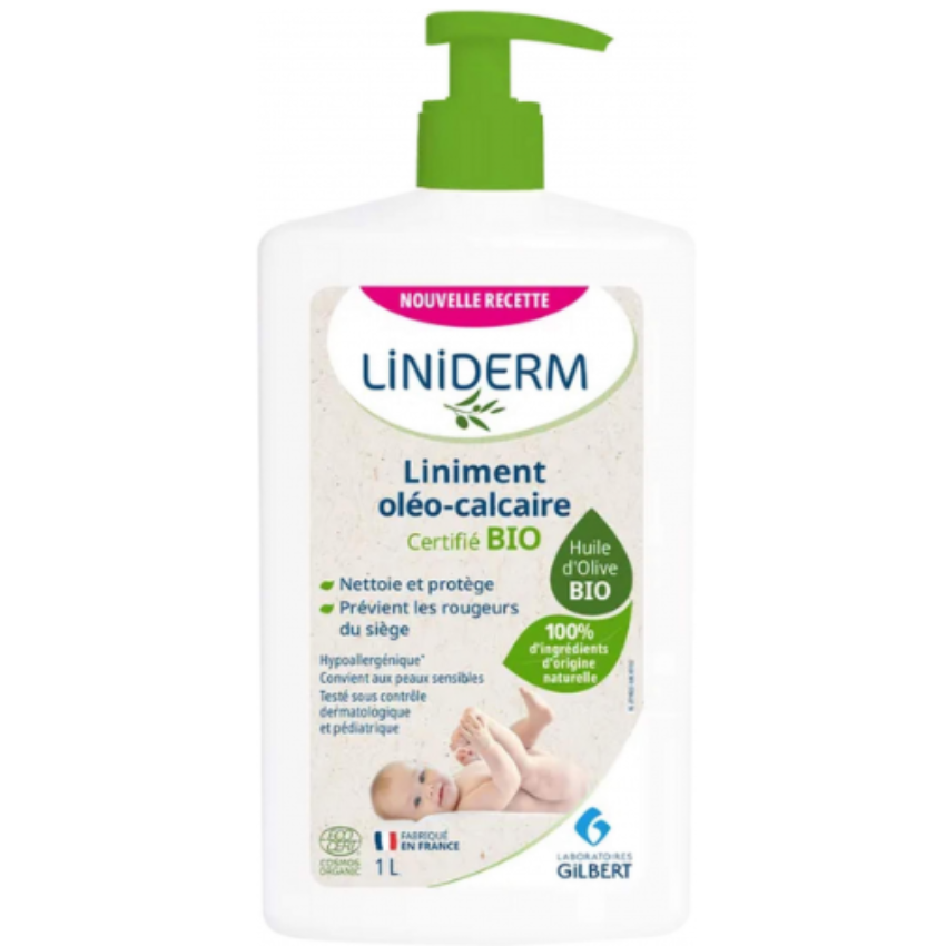 Gilbert Liniderm Liniment Oleo-Calcaire Certifie Bio 1L