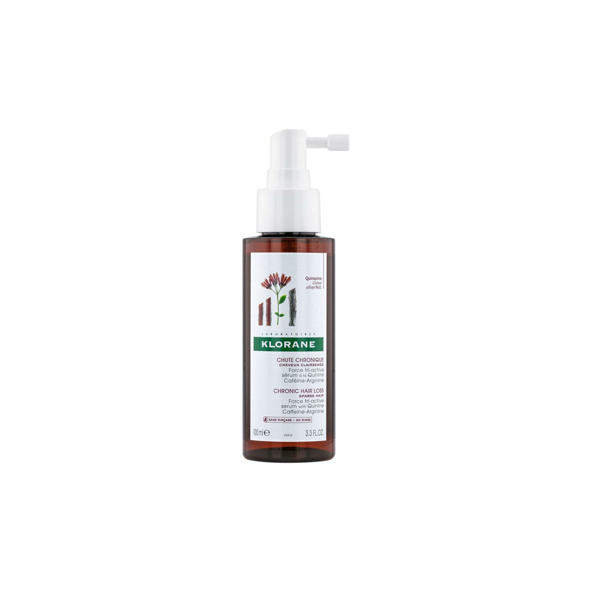 Klorane - Sérum antichute à la Quinine &amp; Edelweiss BIO - Chute de cheveux 100ml