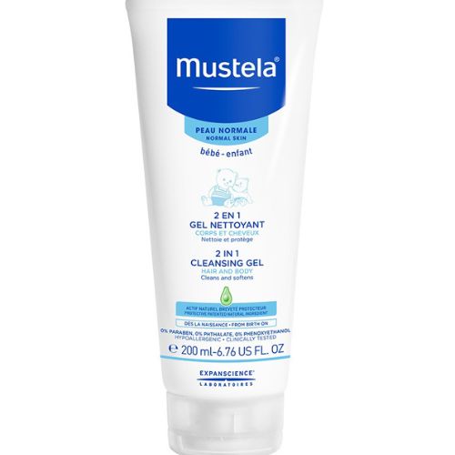 Mustela 2 en 1 Gel Nettoyant Cheveux et Corps 200ml