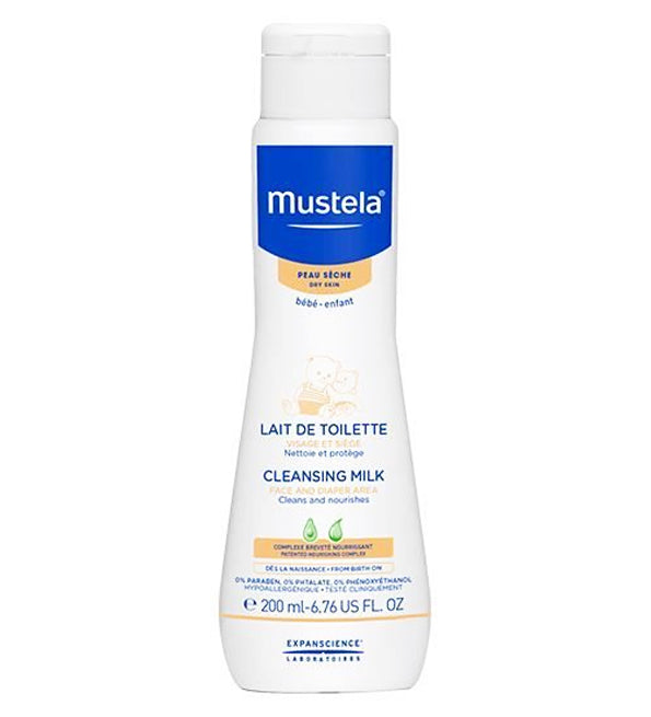 Mustela Lait de Toilette Bébé - 200 ml