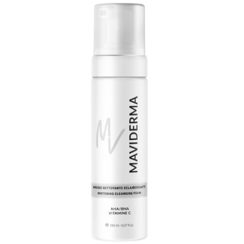Maviderma Mousse Nettoyante Éclaircissante AHA/BHA Vitamine C Niacinamide 150ml