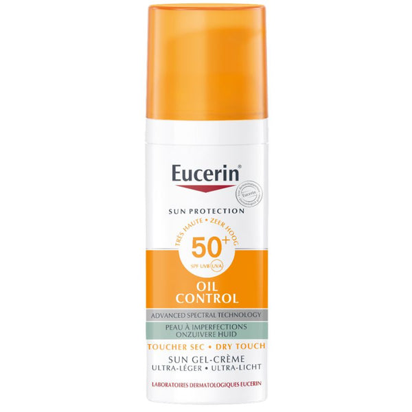 Eucerin Sun Protection Oil Control Sun Gel Crème Toucher Sec SPF50+ 50ml