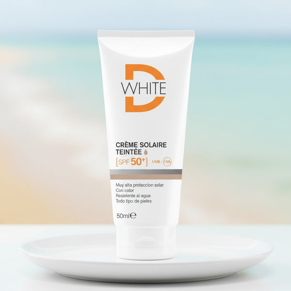 D-White Crème Solaire Teintée Claire 50+ 50ml