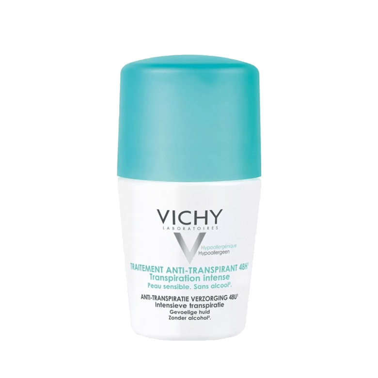 Vichy Deodorant Traitement Anti-Transpirant 48h Roll-On Transpiration Intense Peau Sensible 50ml