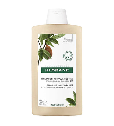 Klorane - Shampoing Réparation au Cupuaçu BIO - Cheveux très secs 400 ml