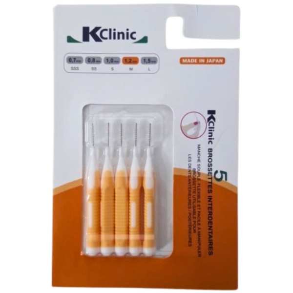 Kclinic Interdental Brushes avec Boitier Portable 1.2 Taille M B10