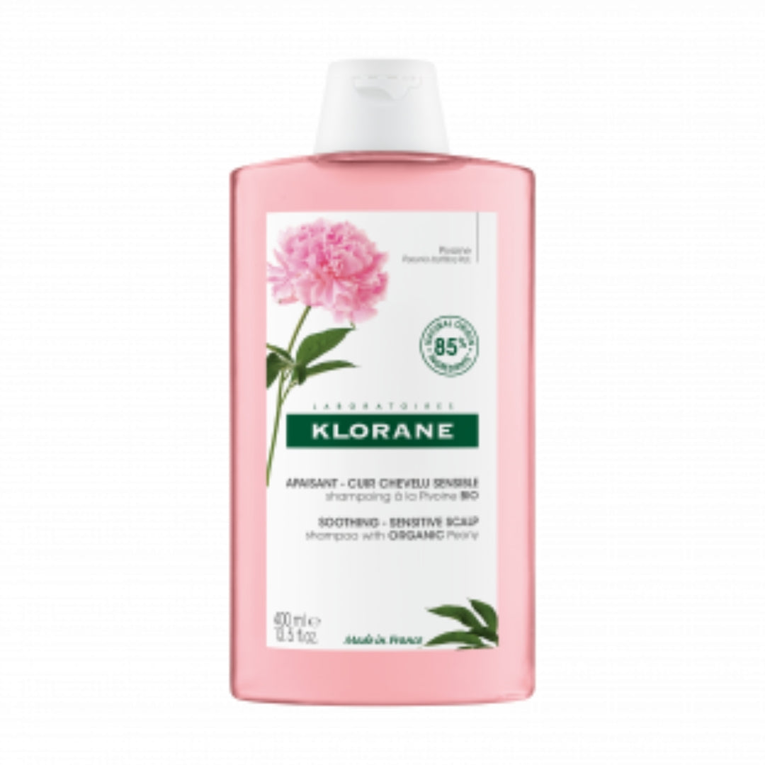 Klorane Apaisant Shampoing Anti-irritation et Protecteur à la Pivoine BIO 400 ml