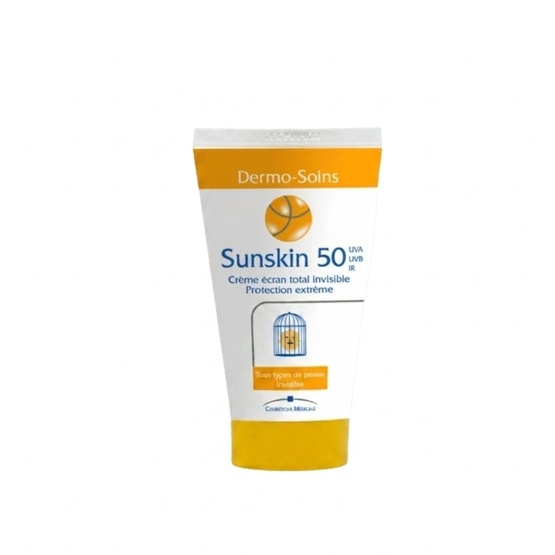 Sunskin 50+ Dermo Soins Crème Solaire Tube 50ml