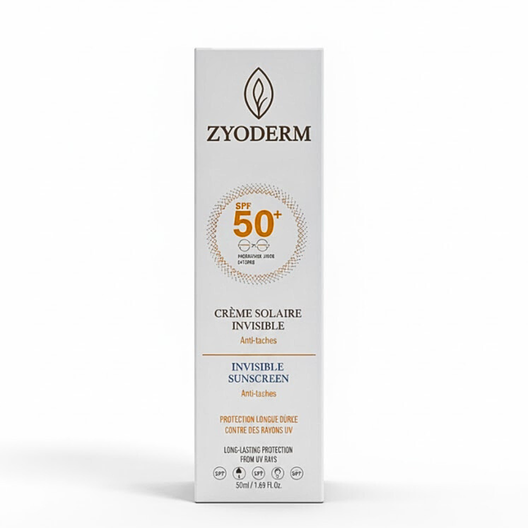 Zyoderm Écran Solaire SPF50+ Invisible Anti-Taches 50ml