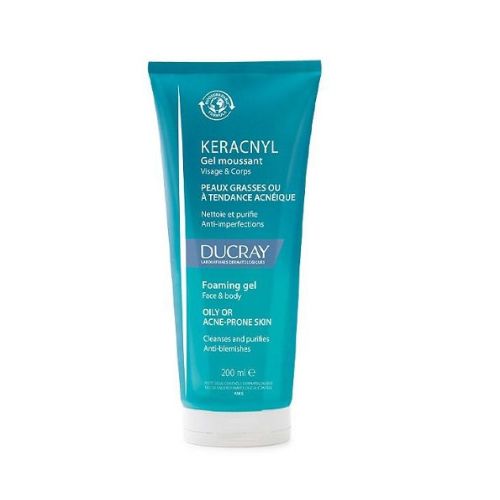 Ducray Keracnyl Gel Moussant Visage et Corps 200ml