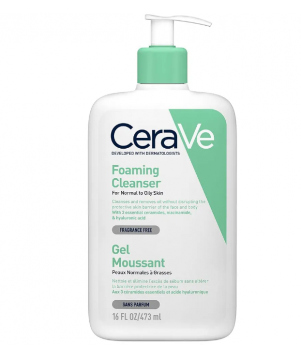 Cerave Gel Moussant Nettoyant Peaux Normales A Grasses 473ml