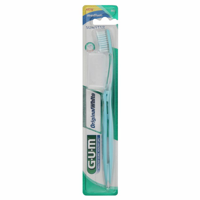 GUM Brosse à Dents Original White Medium Réf. 563