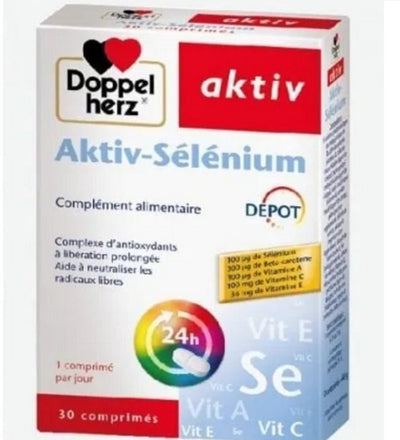 Doppel Herz Aktiv Selenium 30 Comprimes