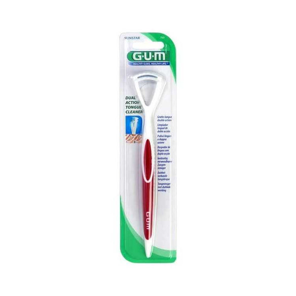 GUM Gratte-Langue Halicontrol Double Action Réf. 760