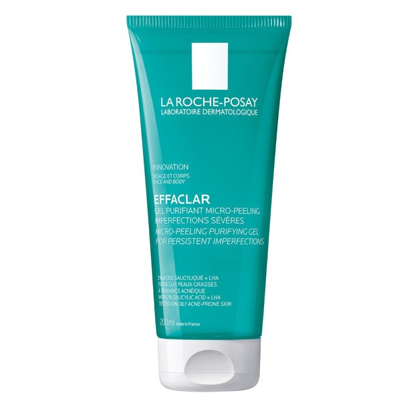 La Roche Posay Effaclar Gel Purifiant Micro-Peeling Peau Grasse Acneique 200ml