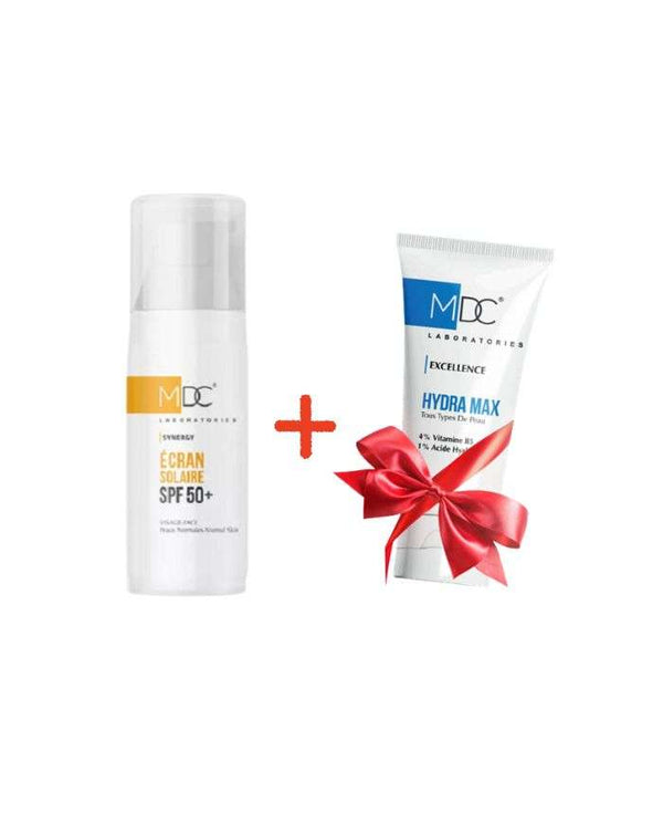 Mdc Pack Écran Peaux Grasses SPF50+ 50ml + Crème Hydra Max 30ml Offerte