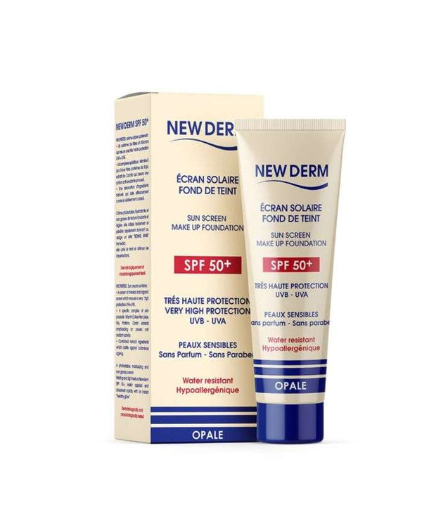 New Derm Écran Solaire Fond de Teint SPF50+ 50ml Opale