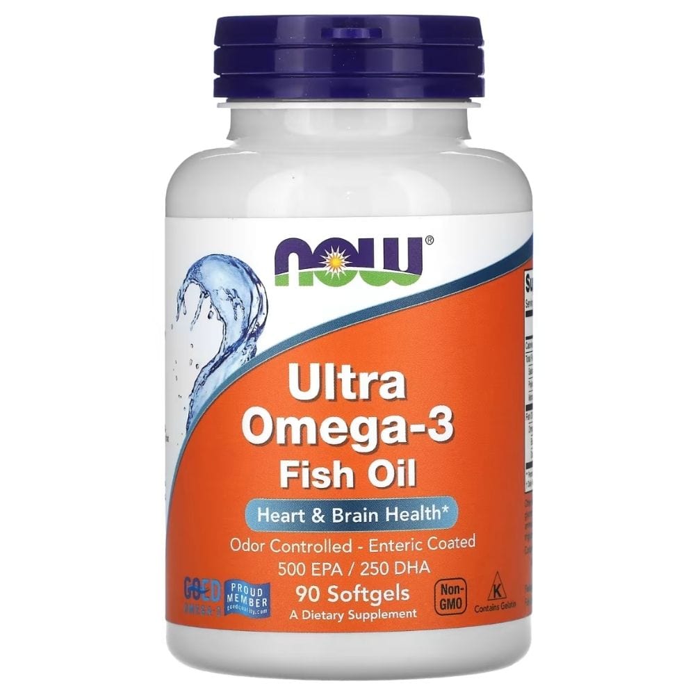 NOW Foods Ultra Omega-3 Fish Oil – 90 Softgels
