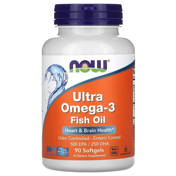NOW Foods Ultra Omega-3 Fish Oil – 90 Softgels