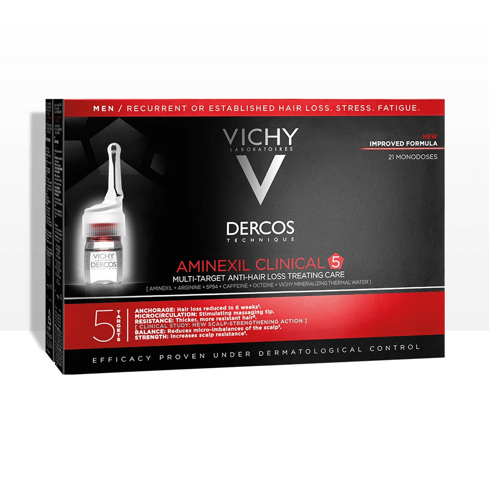 Vichy Dercos Aminexil Clinical Cure Anti-Chute Hommes 21 Ampoules 21 x 6ml