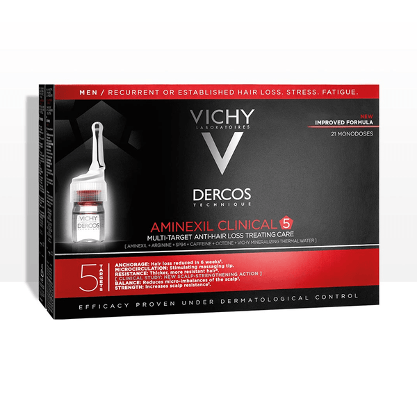 Vichy Dercos Aminexil Clinical Cure Anti-Chute Hommes 21 Ampoules 21 x 6ml
