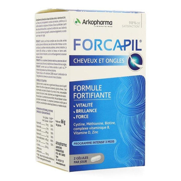 Forcapil Cheveux et Ongles 180 gélules