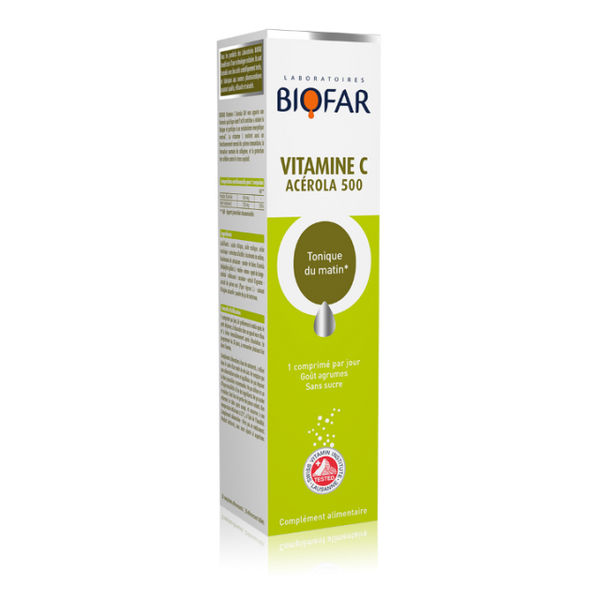 Biofar Vitamine C Acérola 500 20 comprimés