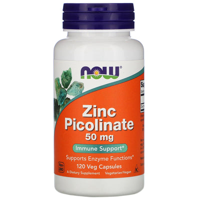 NOW Foods Zinc Picolinate 50 mg – 120 Capsules Végétales