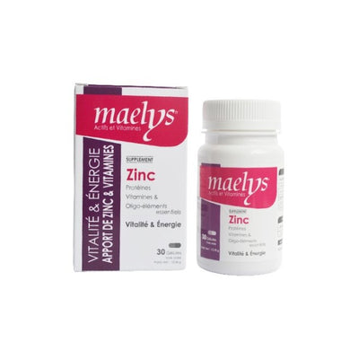 Maelys Zinc + Vitamines B – 60 Gélules