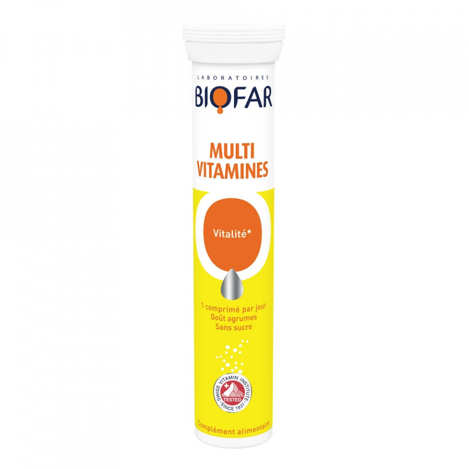 Biofar Multivitamines 20 comprimés effervescents