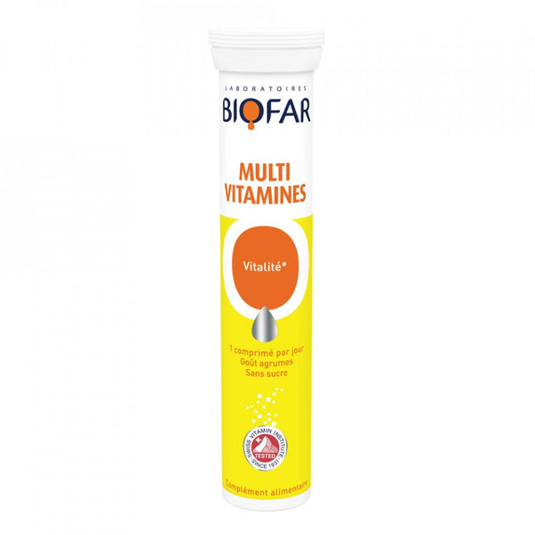 Biofar Multivitamines 20 comprimés effervescents