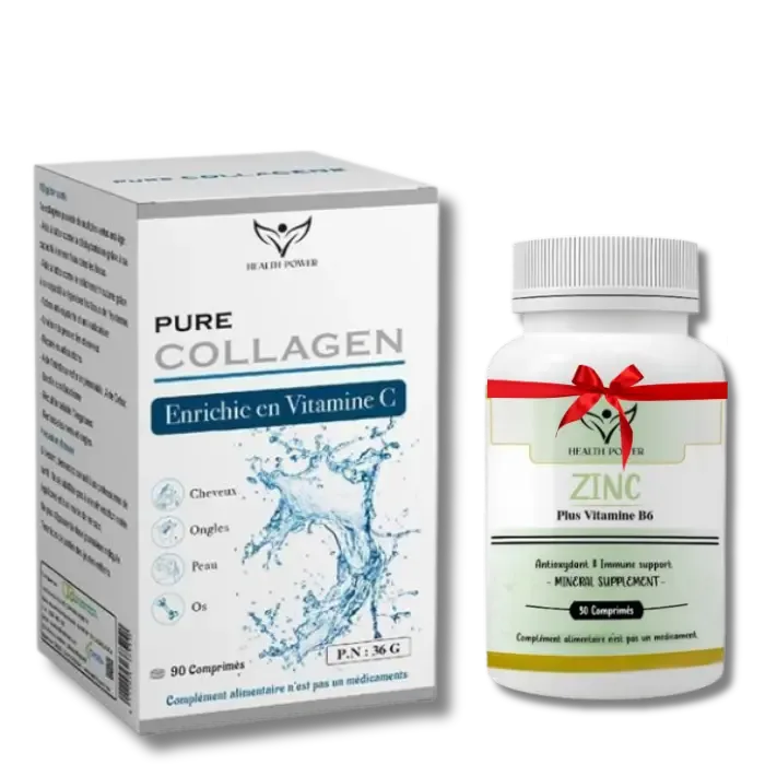 Health Power Pure Collagen B90 et Zinc B30