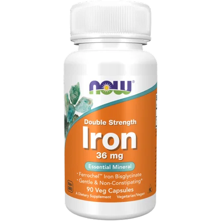 NOW Foods Iron 36 mg 90 capsules