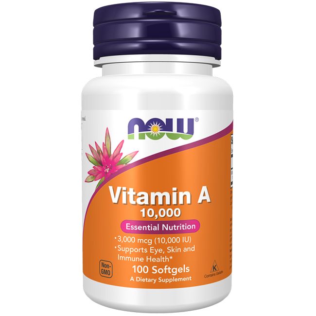 NOW Foods Vitamin A 10000 IU 100 softgels