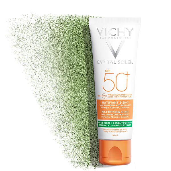 Vichy Capital Soleil Crème Solaire Matifiante 3en1 SPF50+ Peau Mixte Acnéique 50ml